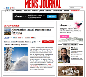 Men's Journal Online Example